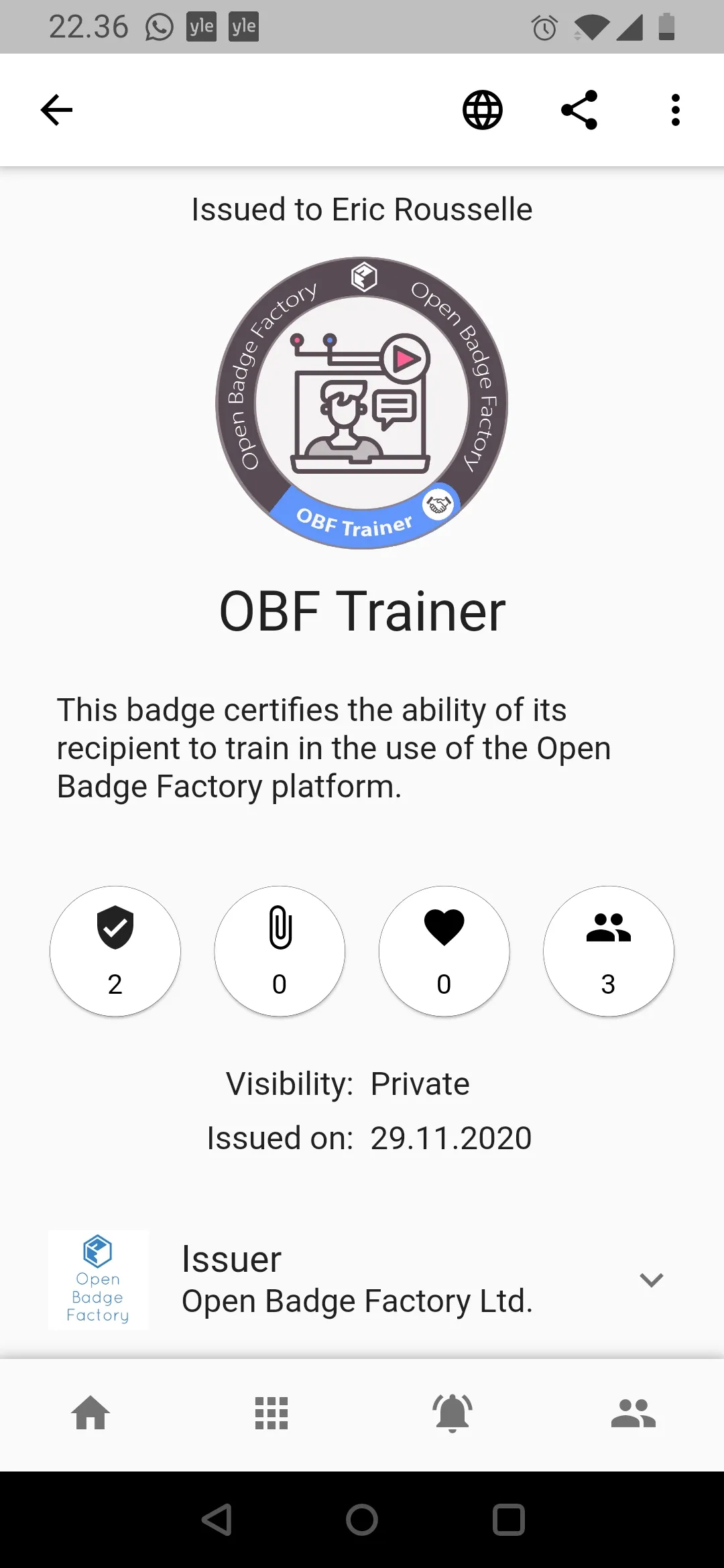 Open Badge Passport | Indus Appstore | Screenshot