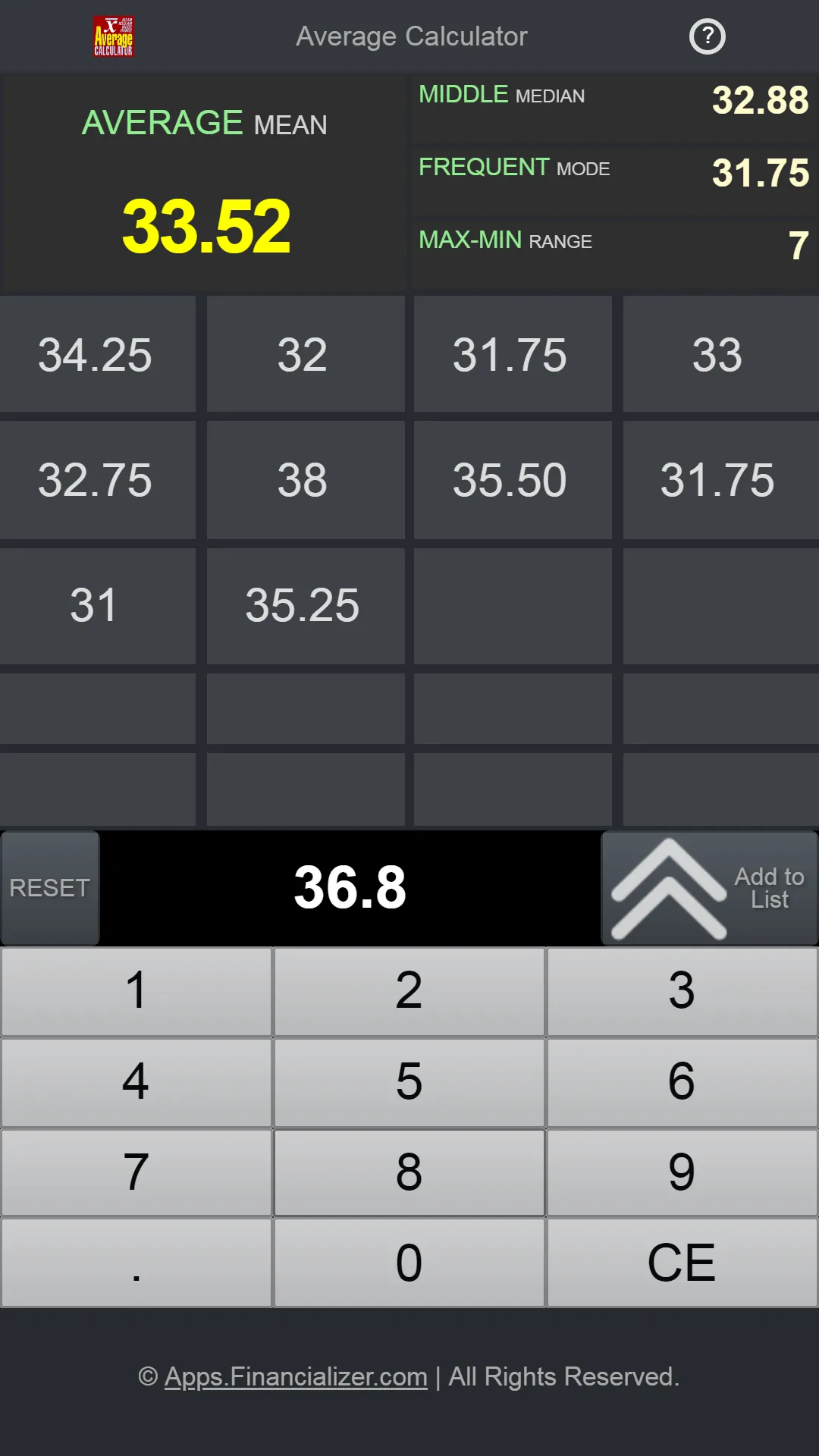 Average Calculator | Indus Appstore | Screenshot