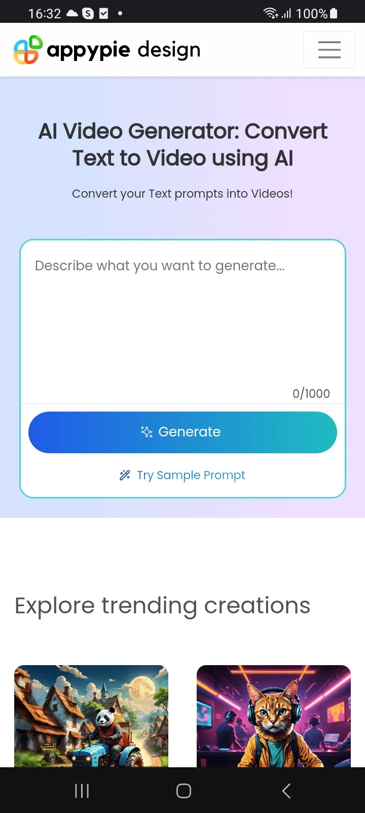 AI Video Generator | Indus Appstore | Screenshot