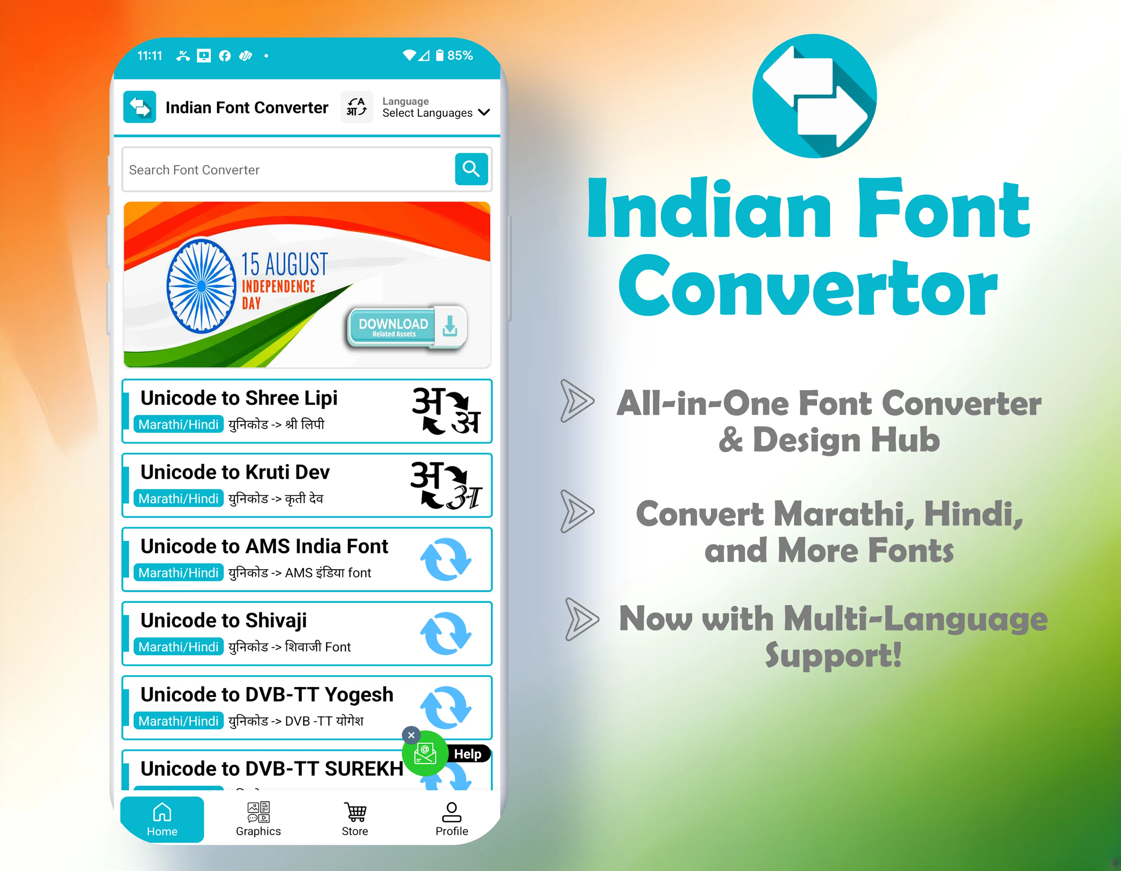 Indian Font Converter | Indus Appstore | Screenshot