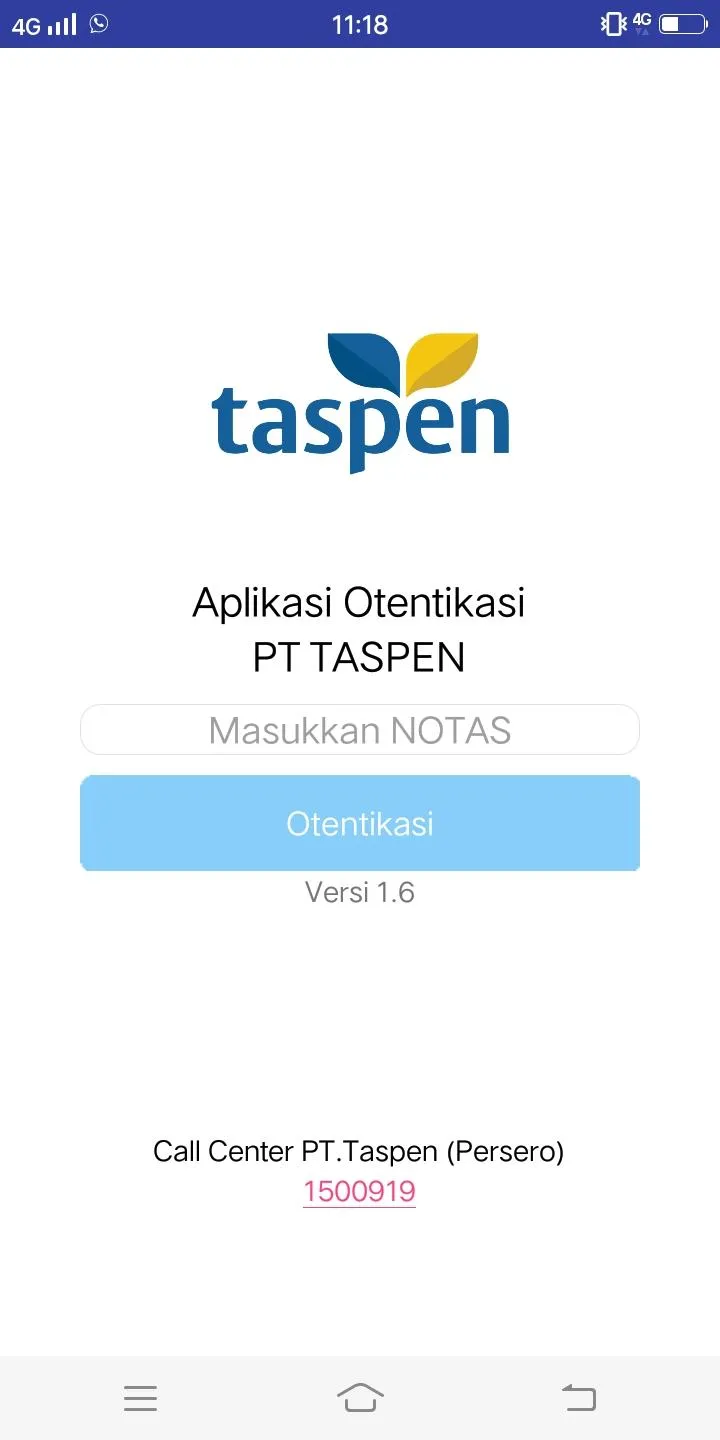 Taspen Otentikasi | Indus Appstore | Screenshot