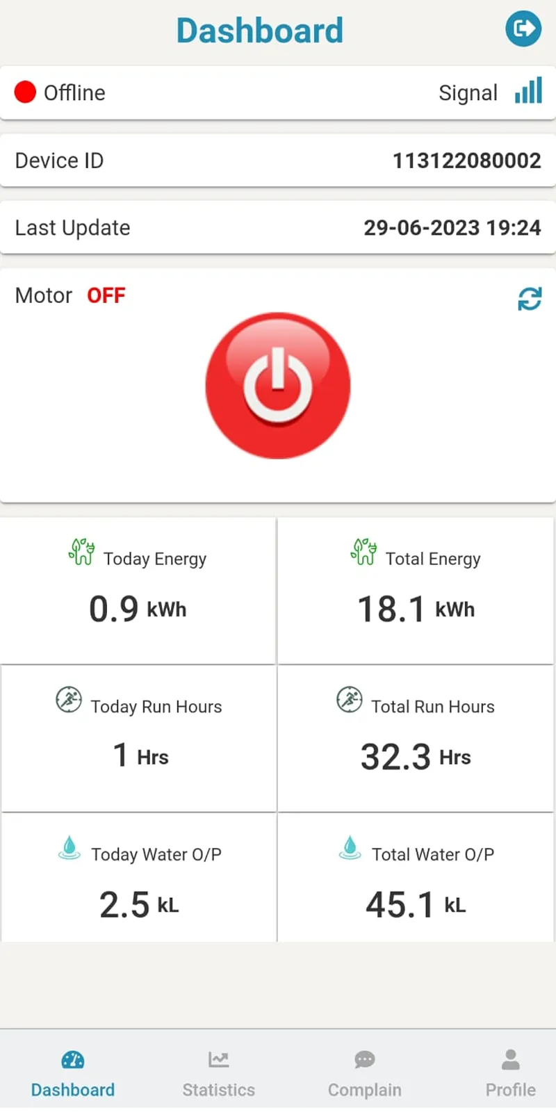 Paarth Pump Remote Monitoring | Indus Appstore | Screenshot