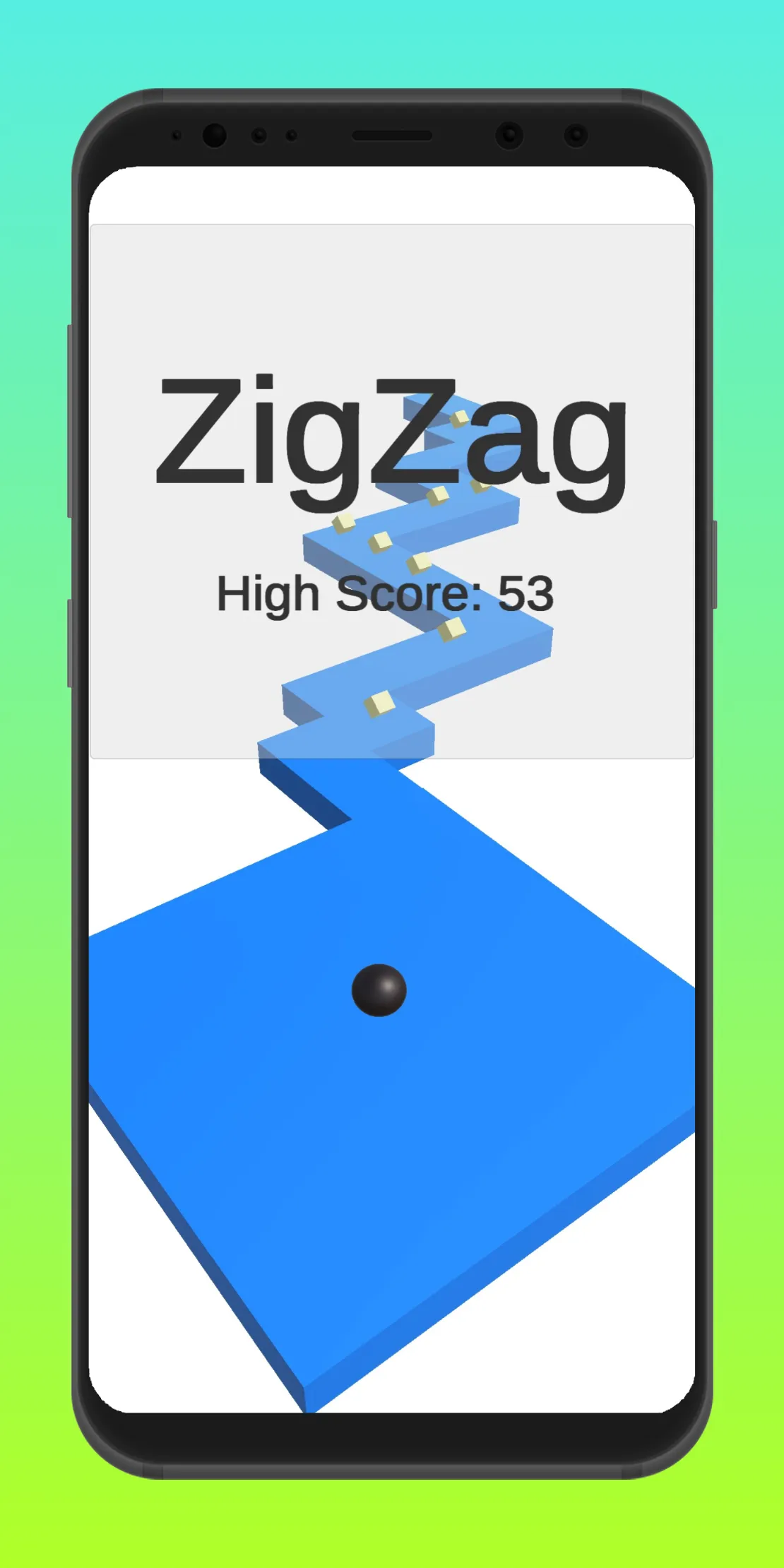 Zig Zag Blue | Indus Appstore | Screenshot