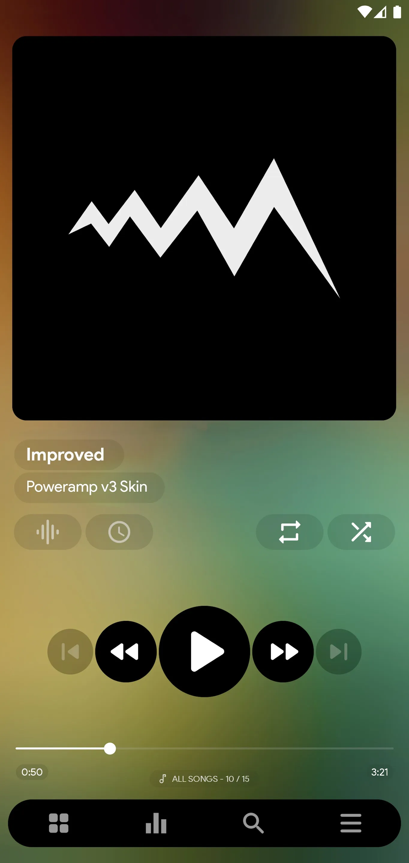 Improved - Poweramp Skin | Indus Appstore | Screenshot