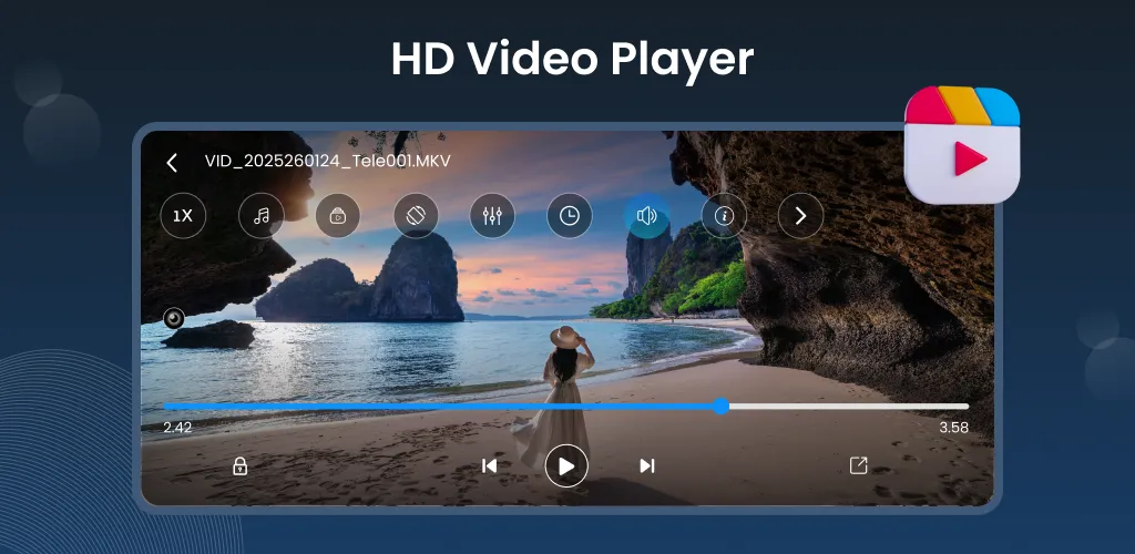 Full Screen HD Video Player | Indus Appstore | Screenshot