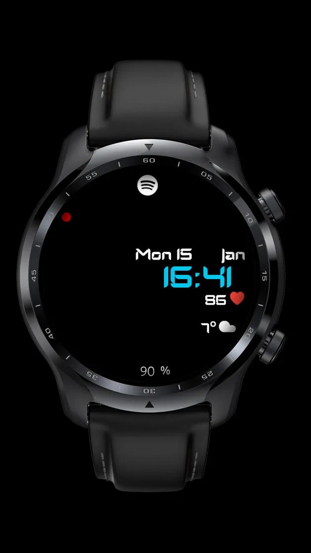 Digital Watch Face CRC080 | Indus Appstore | Screenshot