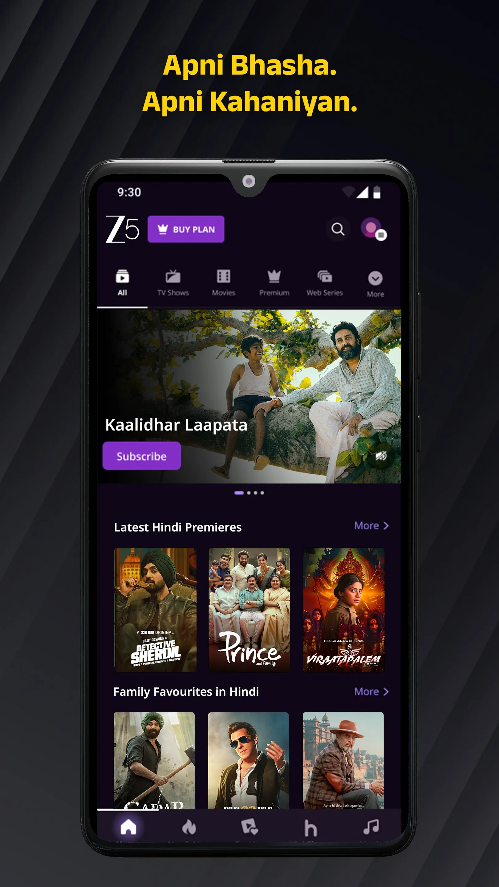 ZEE5 Movies, Web Series, Shows | Indus Appstore | Screenshot