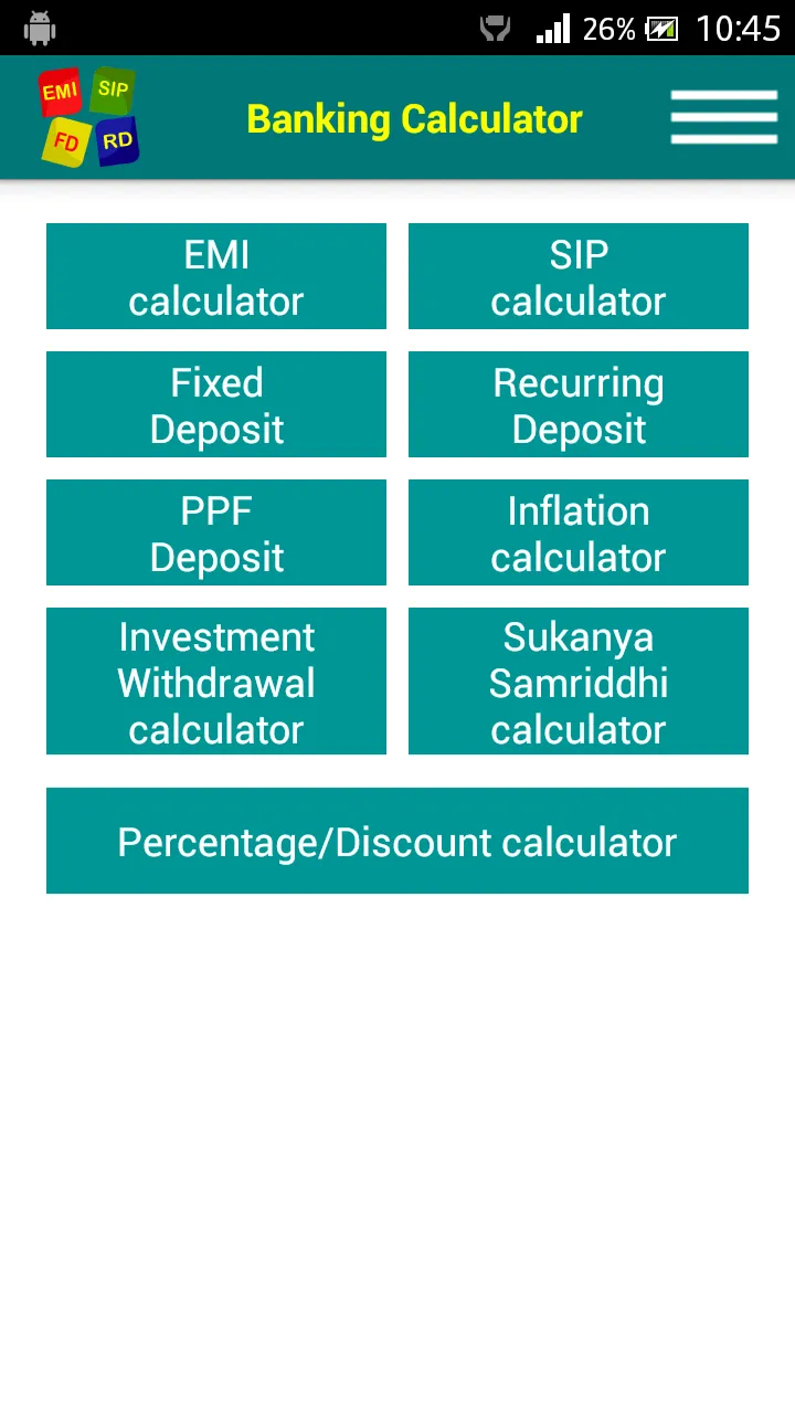 Banking Calculator | Indus Appstore | Screenshot