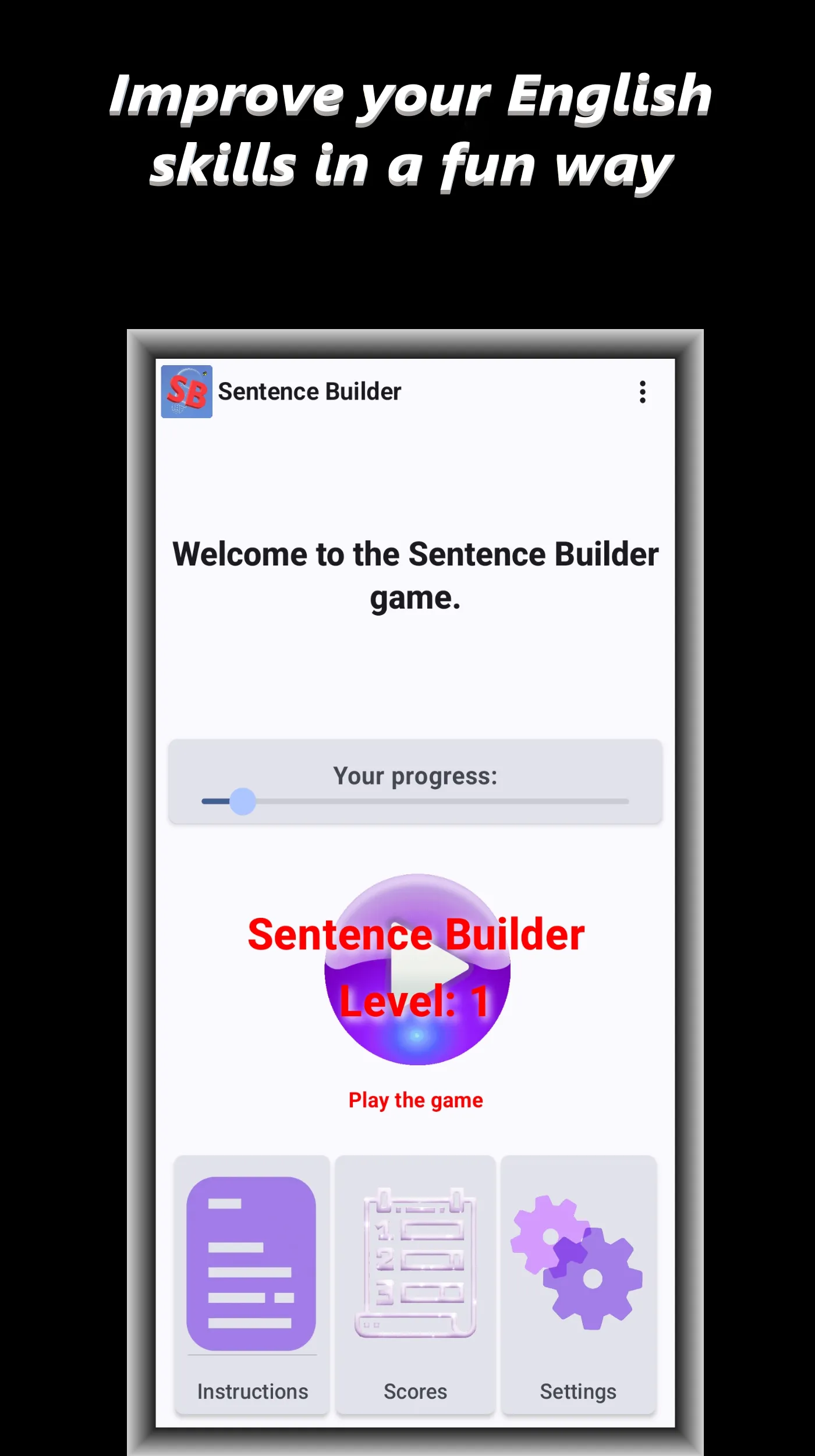 Sentence Builder english | Indus Appstore | Screenshot