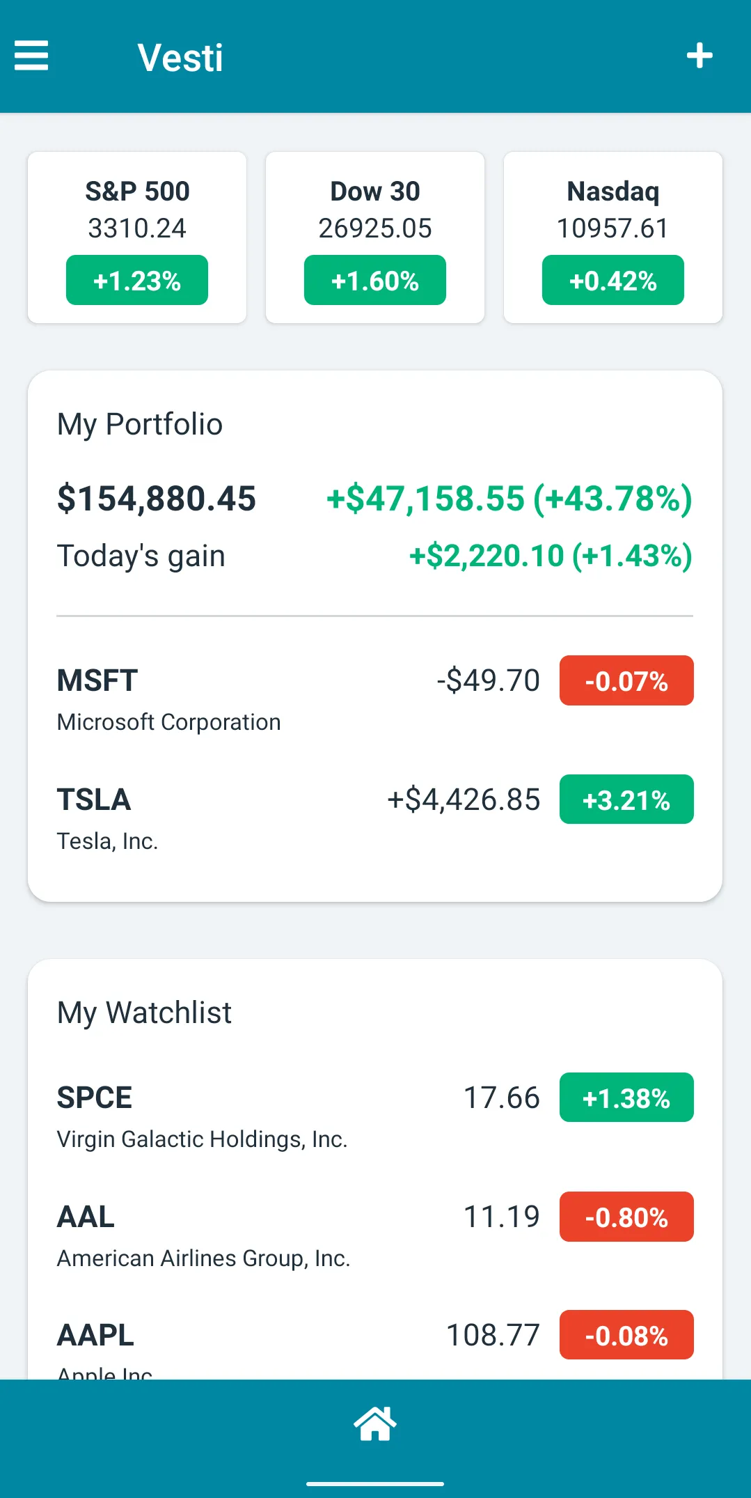 Vesti - Stocks Portfolio | Indus Appstore | Screenshot