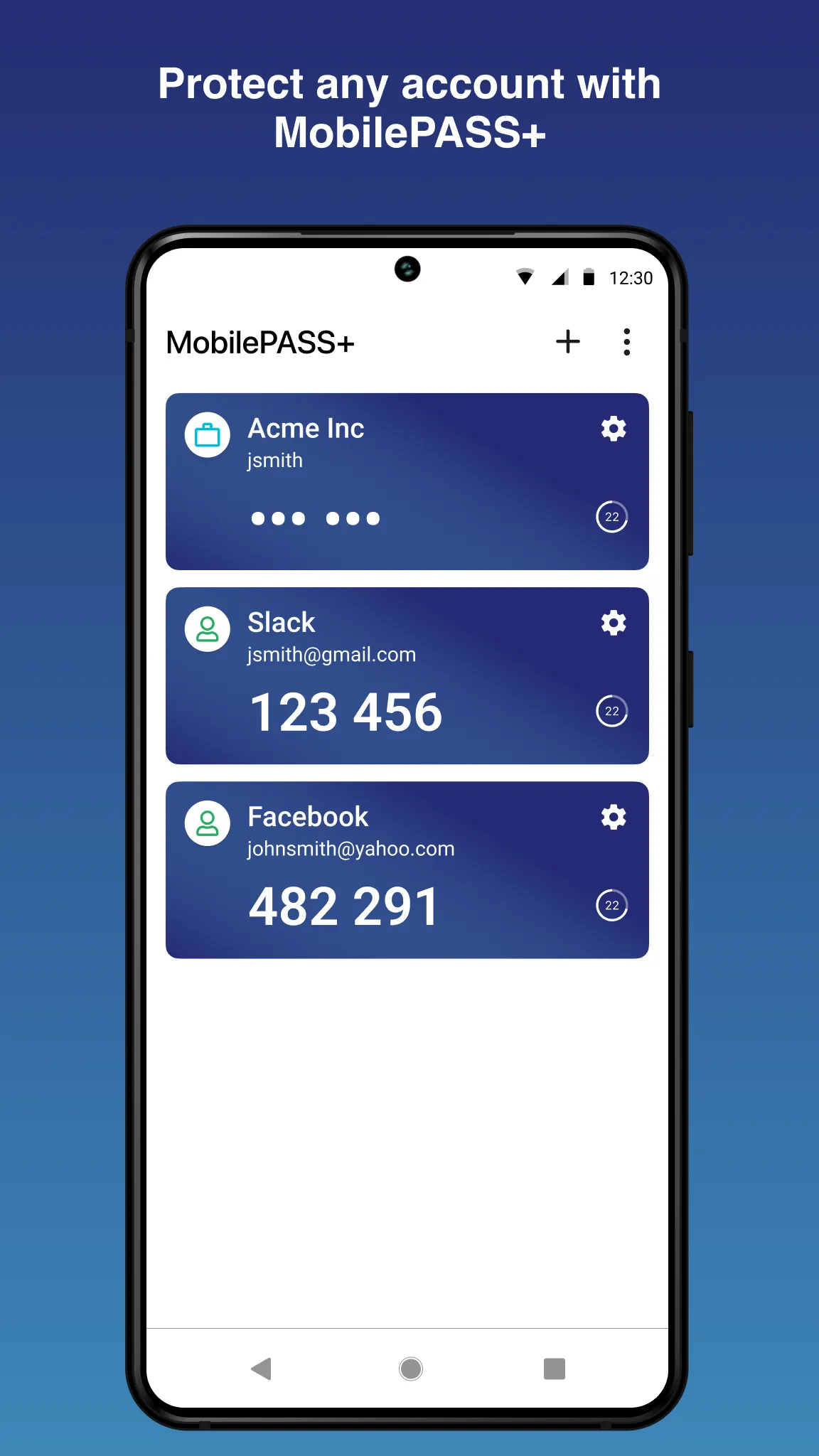 SafeNet MobilePASS+ | Indus Appstore | Screenshot