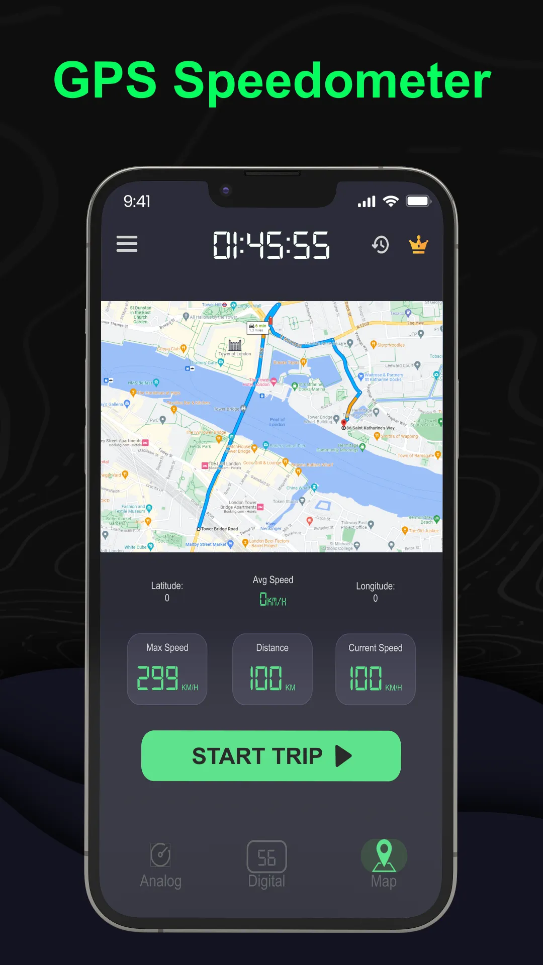 Odometer: GPS Speedometer App | Indus Appstore | Screenshot