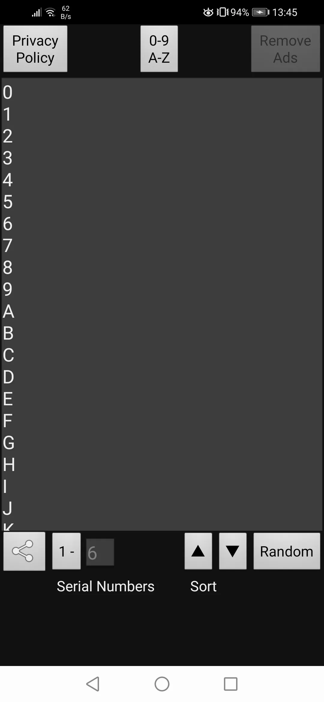 Random Sort Number Generator | Indus Appstore | Screenshot