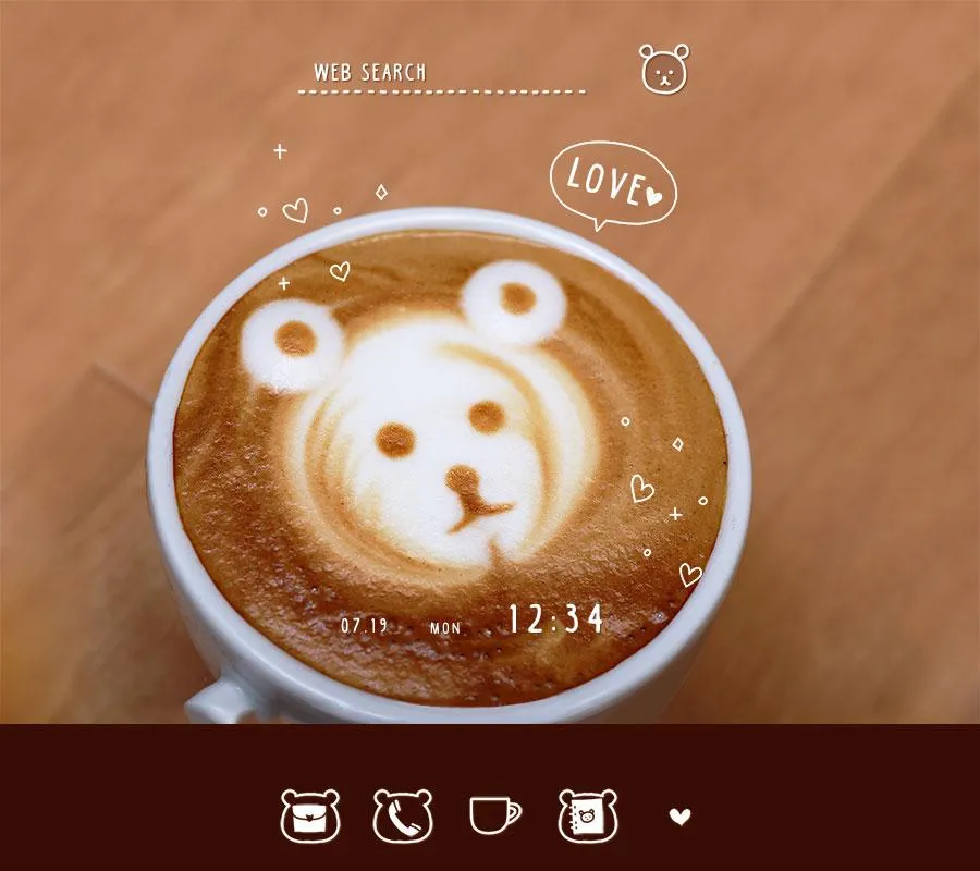 Bear Coffee Theme +HOME | Indus Appstore | Screenshot