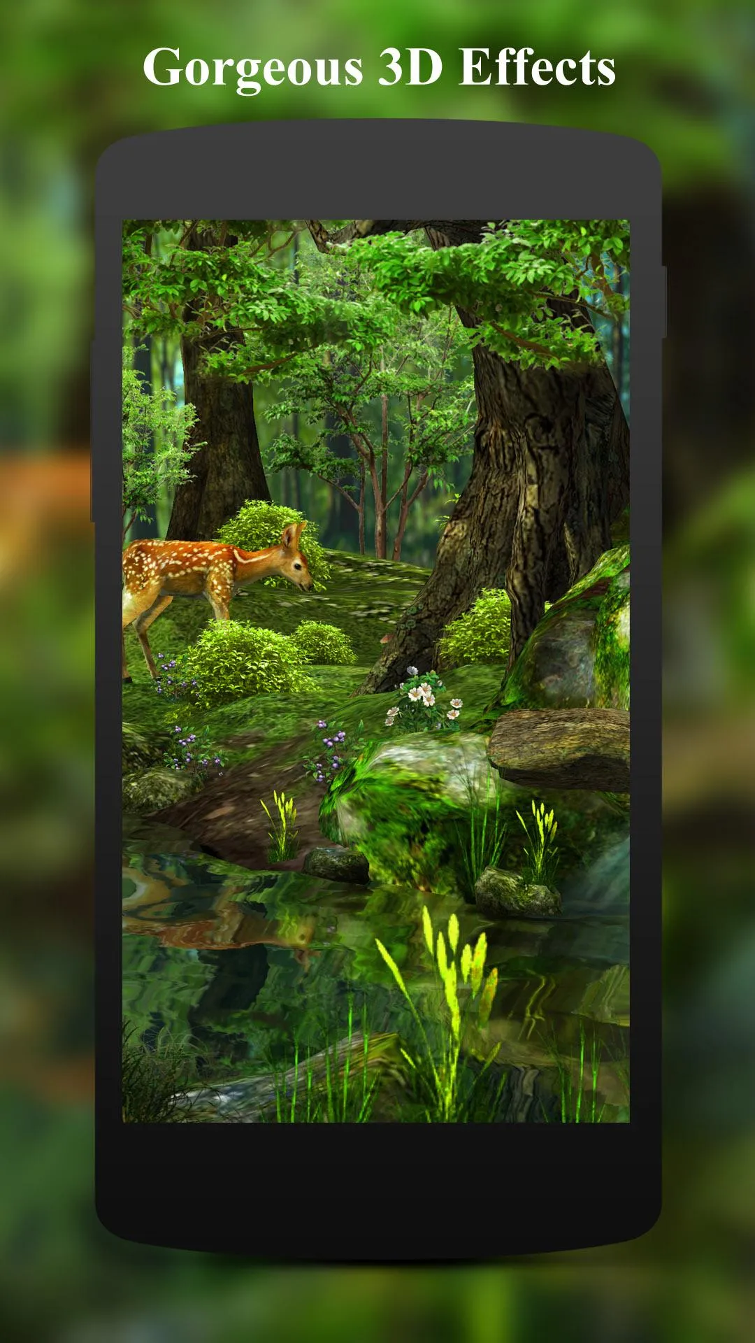 3D Deer-Nature Live Wallpaper | Indus Appstore | Screenshot