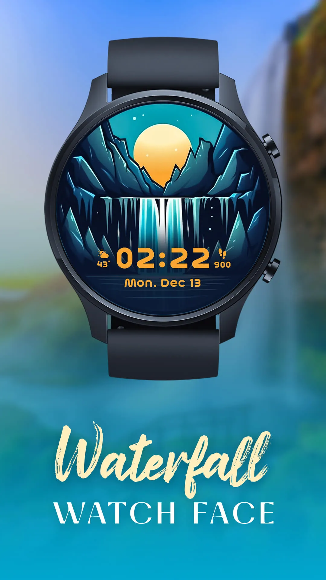 Waterfall Watch Face | Indus Appstore | Screenshot