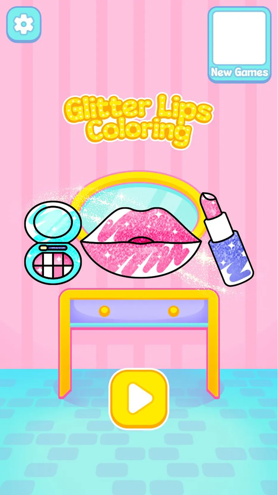 Glitter Lips coloring | Indus Appstore | Screenshot