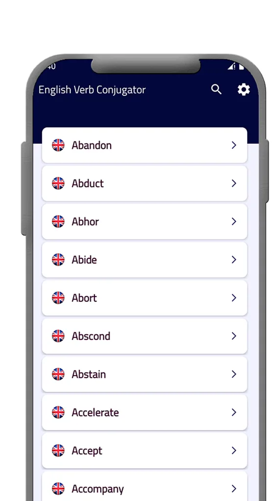 English Verb Conjugator | Indus Appstore | Screenshot