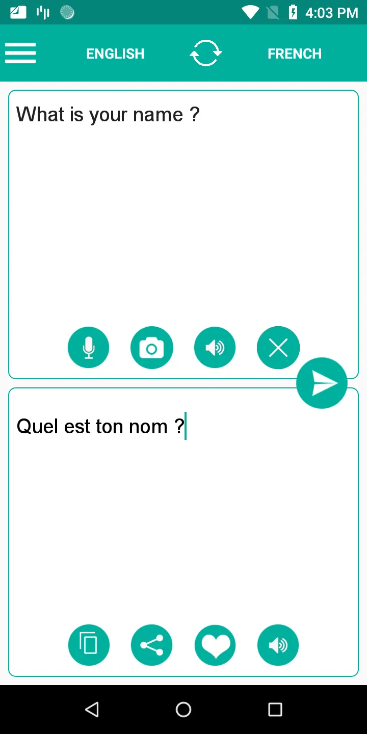 French English Translator | Indus Appstore | Screenshot