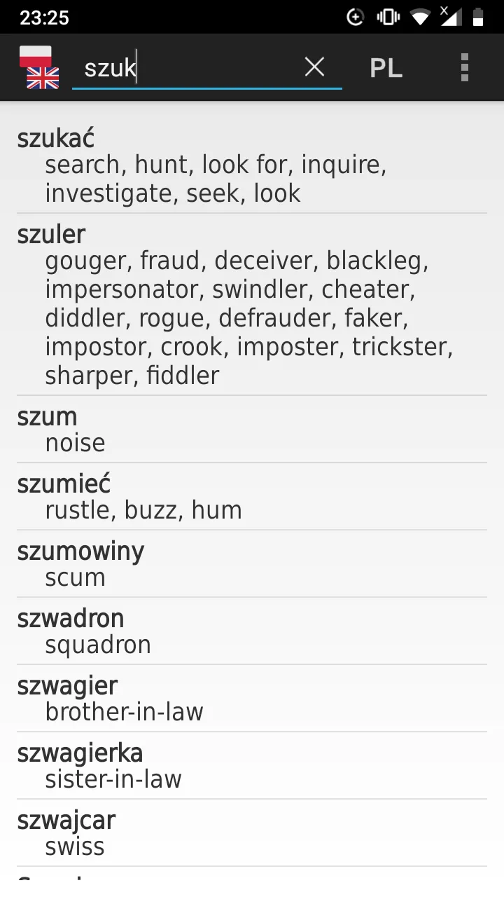 Polish - English offline dict. | Indus Appstore | Screenshot