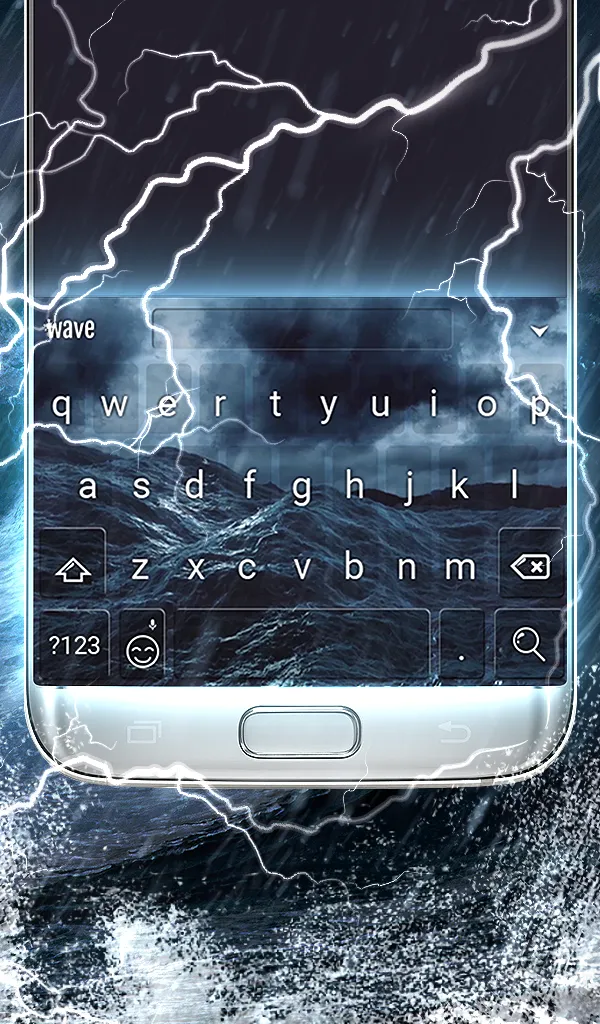 Stormy Sea Keyboard Wallpaper | Indus Appstore | Screenshot