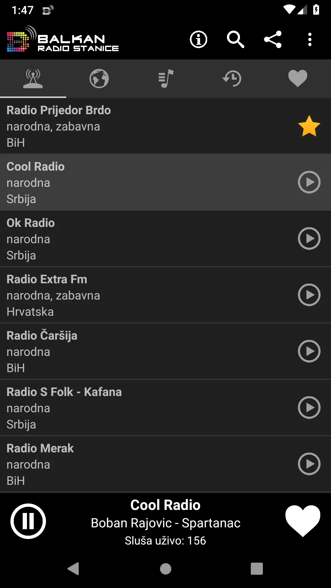 Balkan Radio Stanice | Indus Appstore | Screenshot