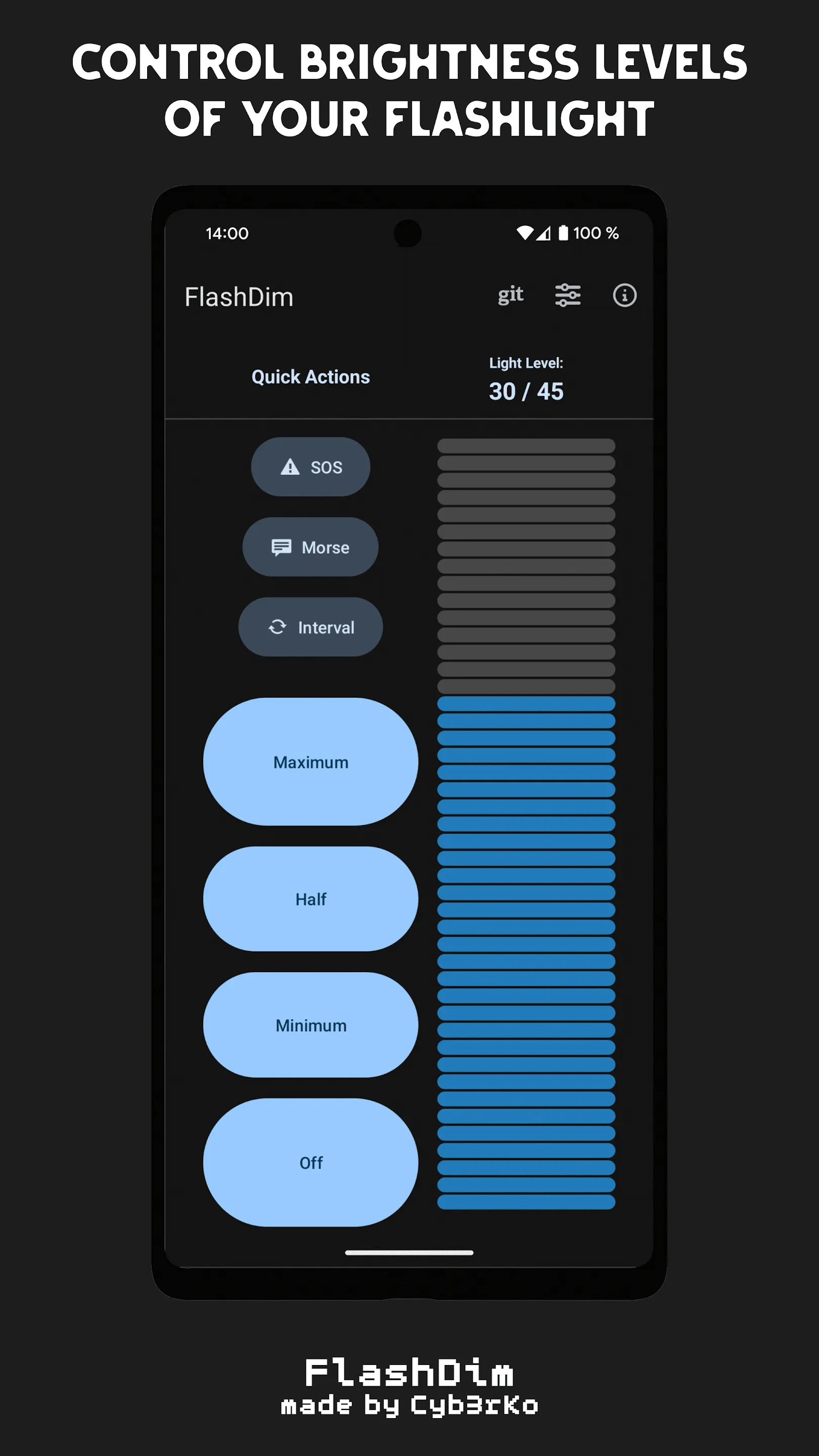 FlashDim - Dim your flashlight | Indus Appstore | Screenshot