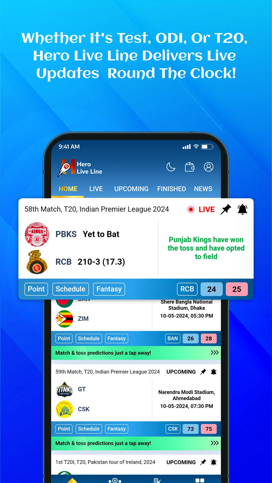 Hero Live Line - Cricket Score | Indus Appstore | Screenshot