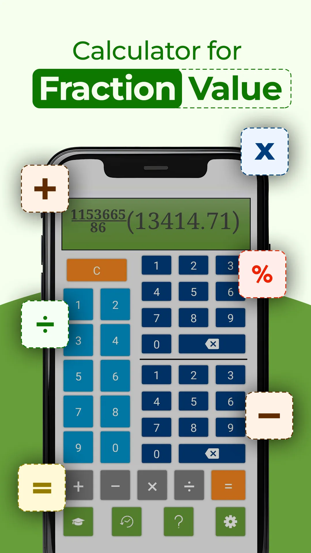 FractionHero : Fraction Calc | Indus Appstore | Screenshot