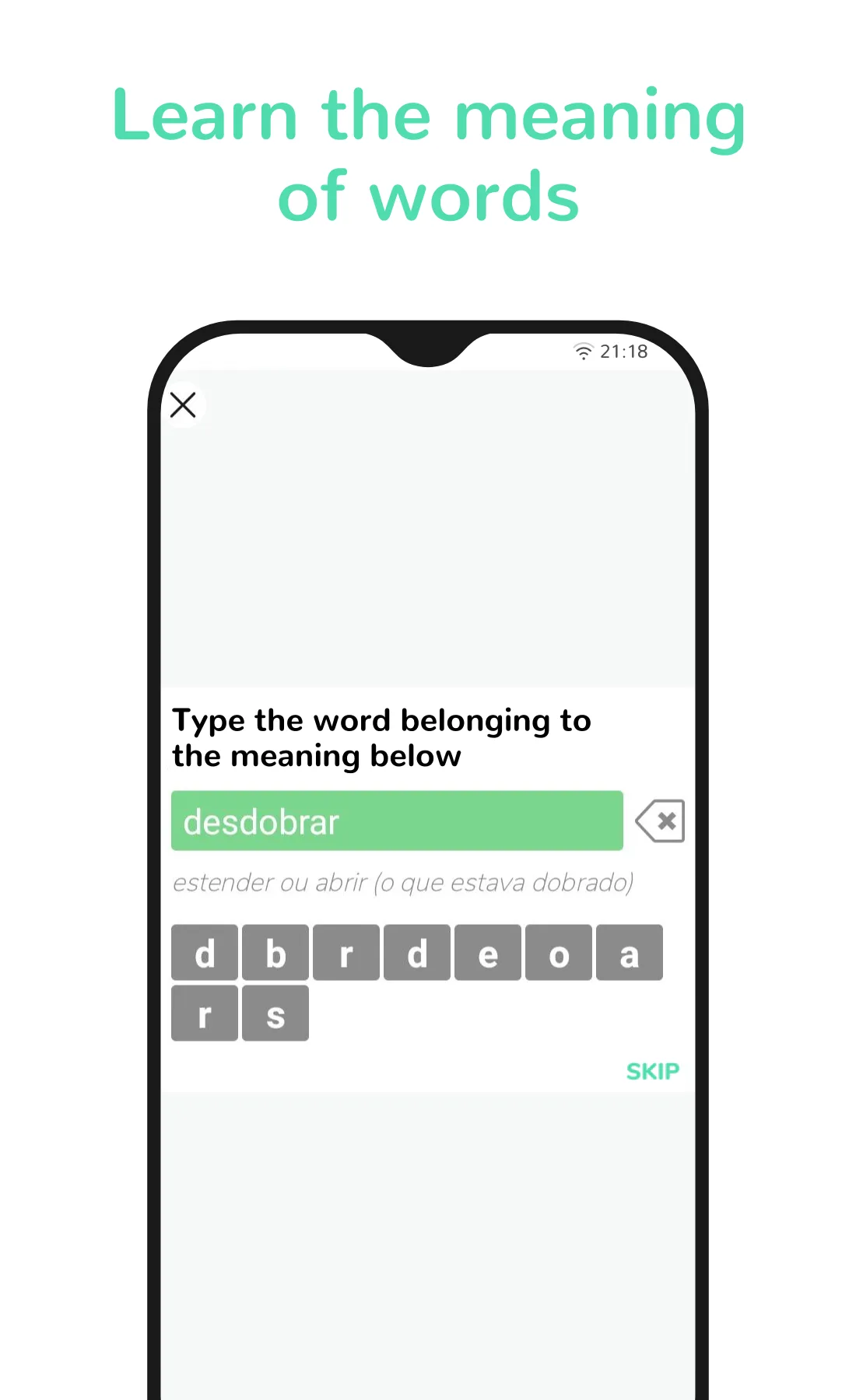 Word Coach - Portuguese Quiz | Indus Appstore | Screenshot