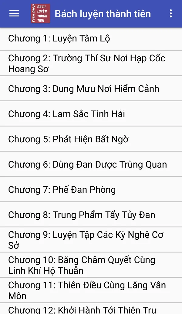 Truyen Bach luyen thanh tien | Indus Appstore | Screenshot