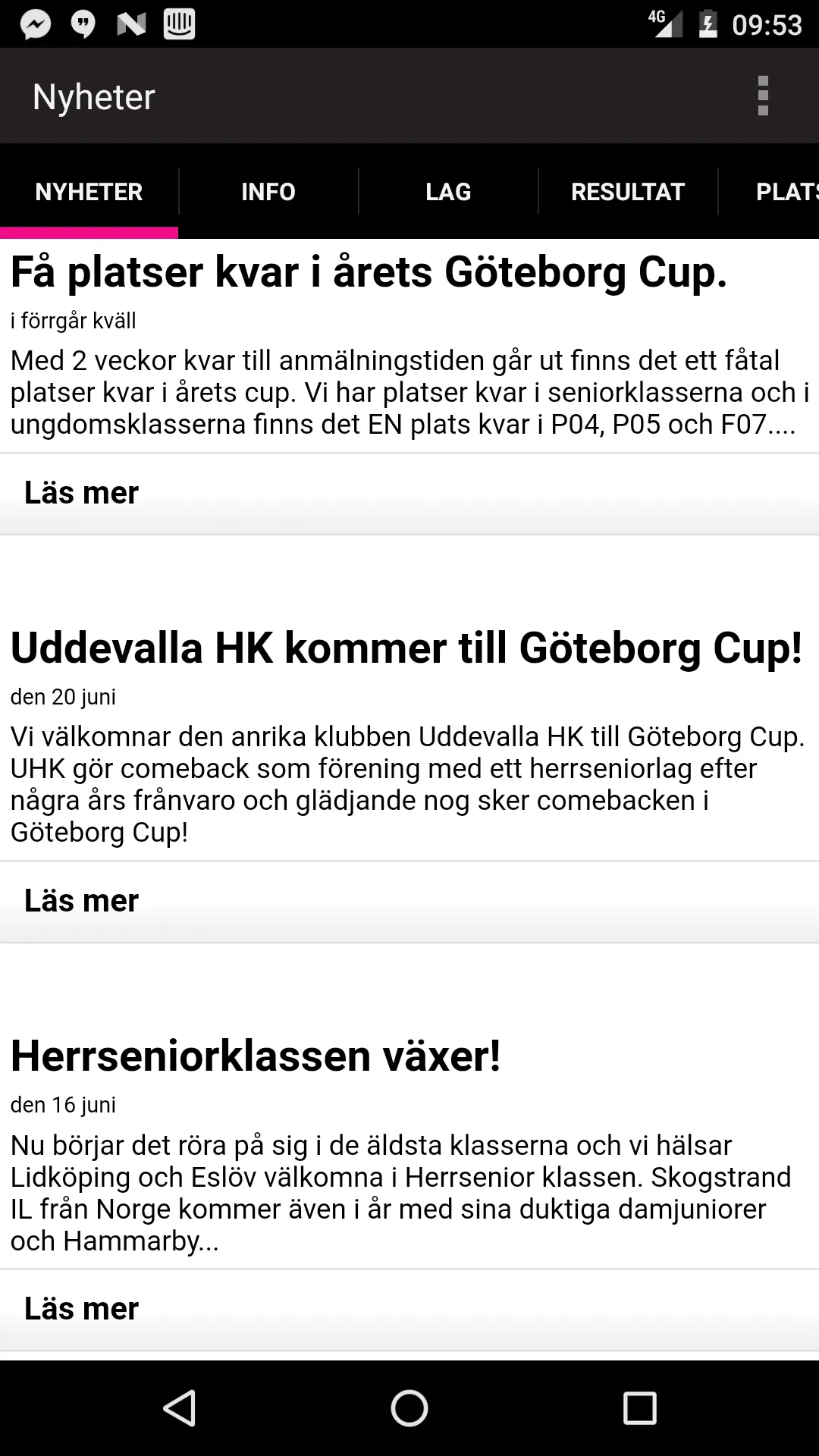 Göteborg Cup Handboll | Indus Appstore | Screenshot