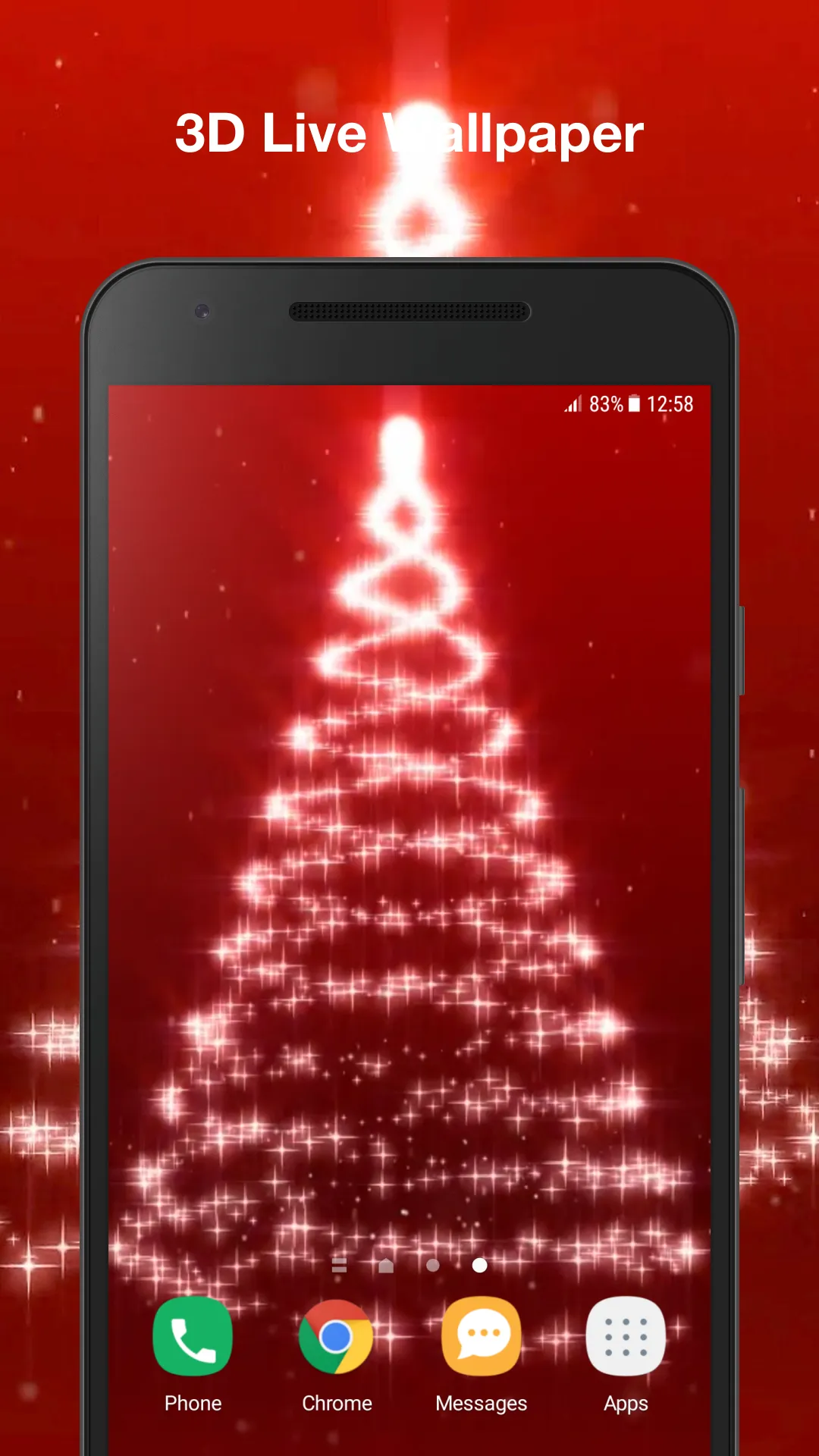 3d Christmas Tree Wallpaper | Indus Appstore | Screenshot