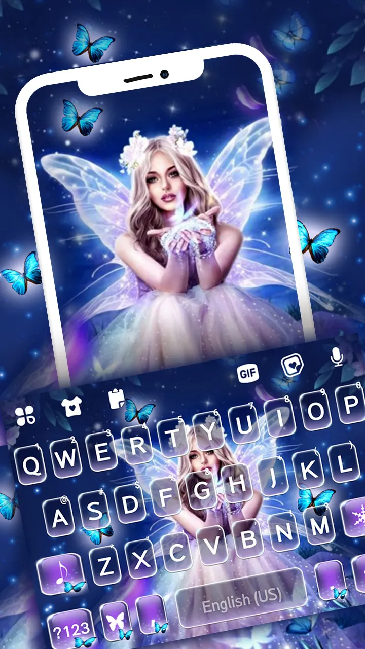 Fairy Princess Keyboard Backgr | Indus Appstore | Screenshot