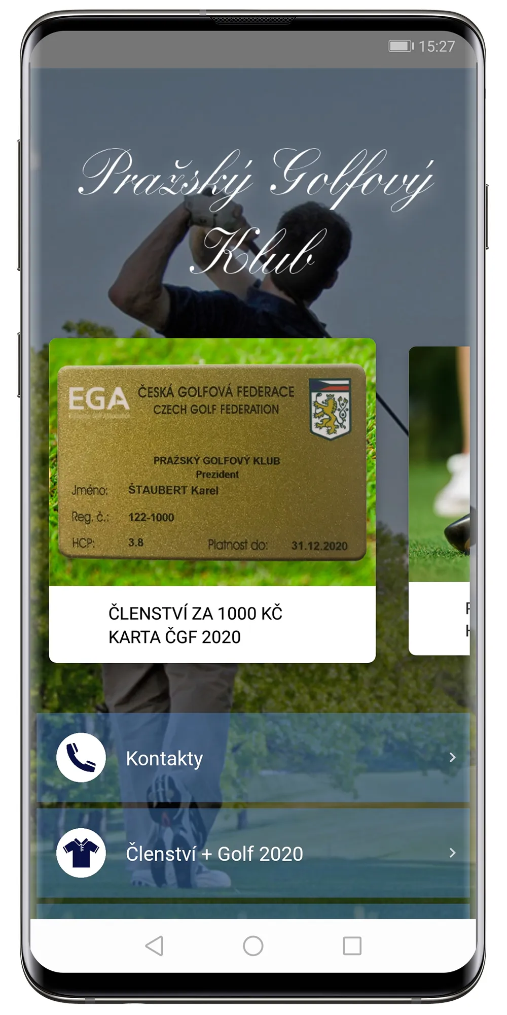 Pražský Golfový Klub | Indus Appstore | Screenshot