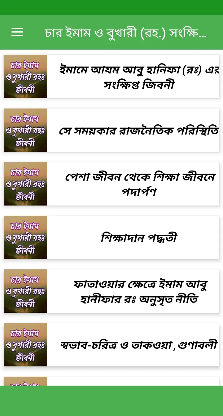 চারইমাম বুখারী সংক্ষিপ্ত জীবনী | Indus Appstore | Screenshot