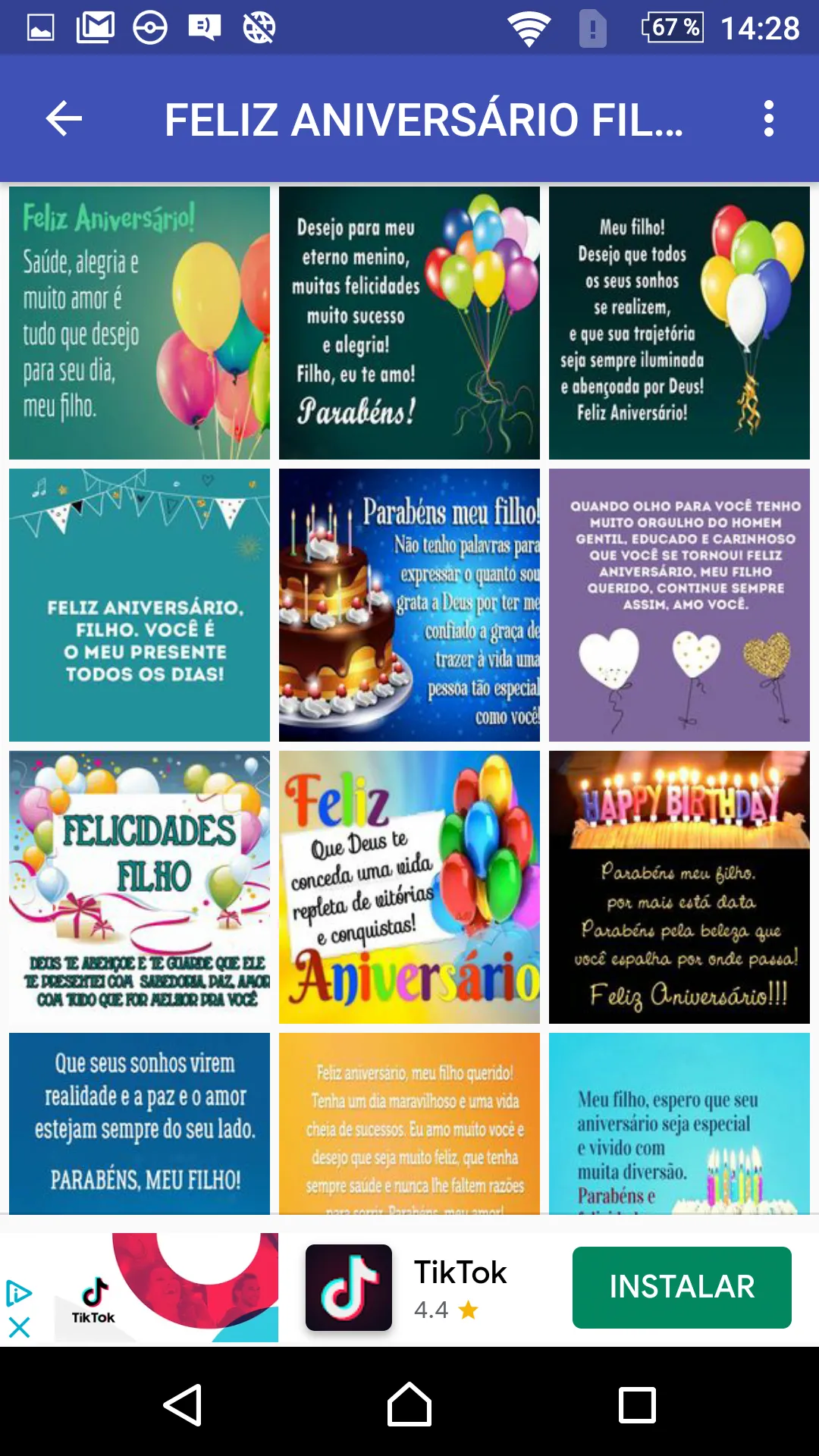 Meu filho seu aniversário | Indus Appstore | Screenshot