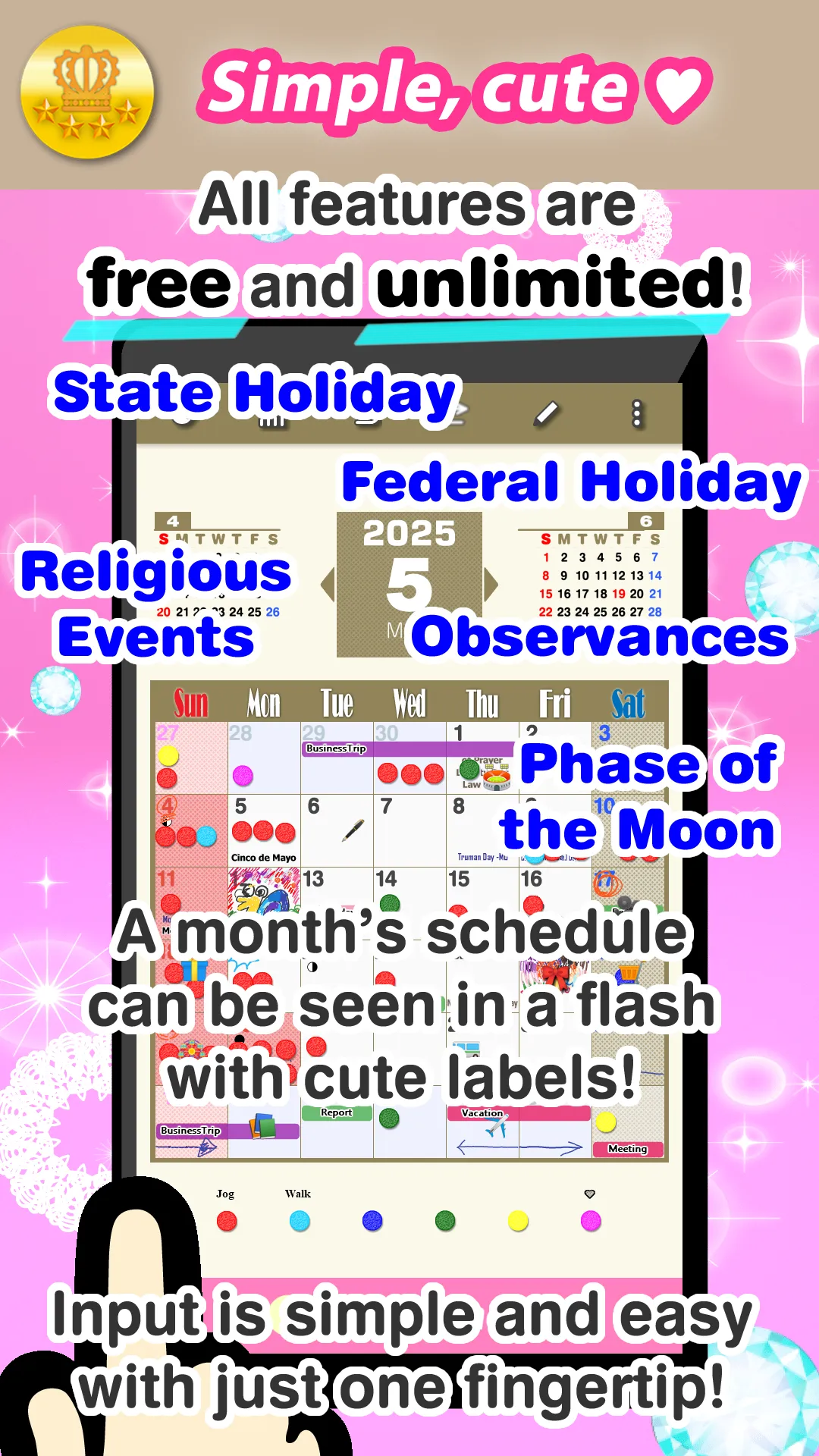 Cawaii Calendar 2025 | Indus Appstore | Screenshot