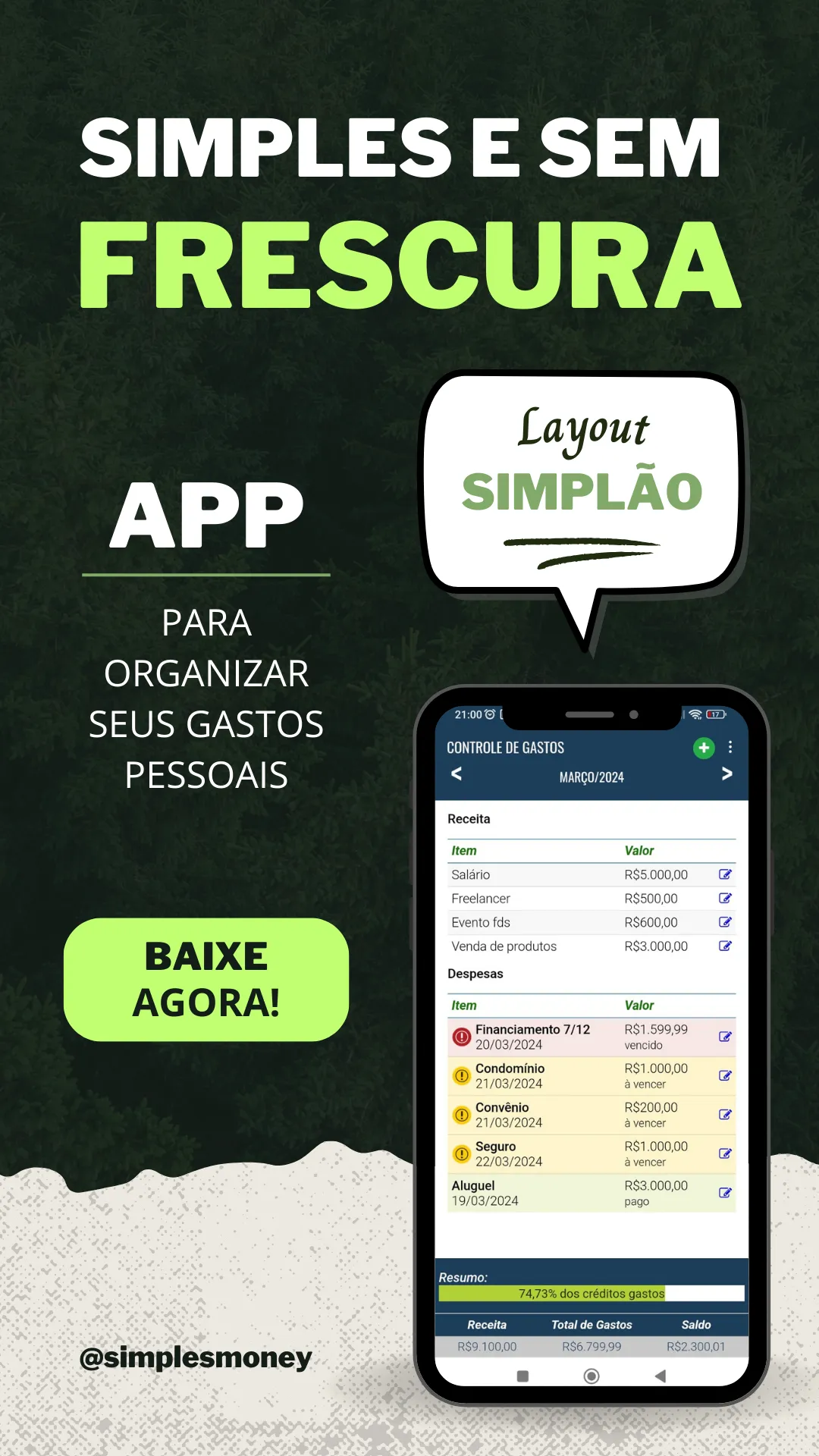 Simple Spending Control App | Indus Appstore | Screenshot