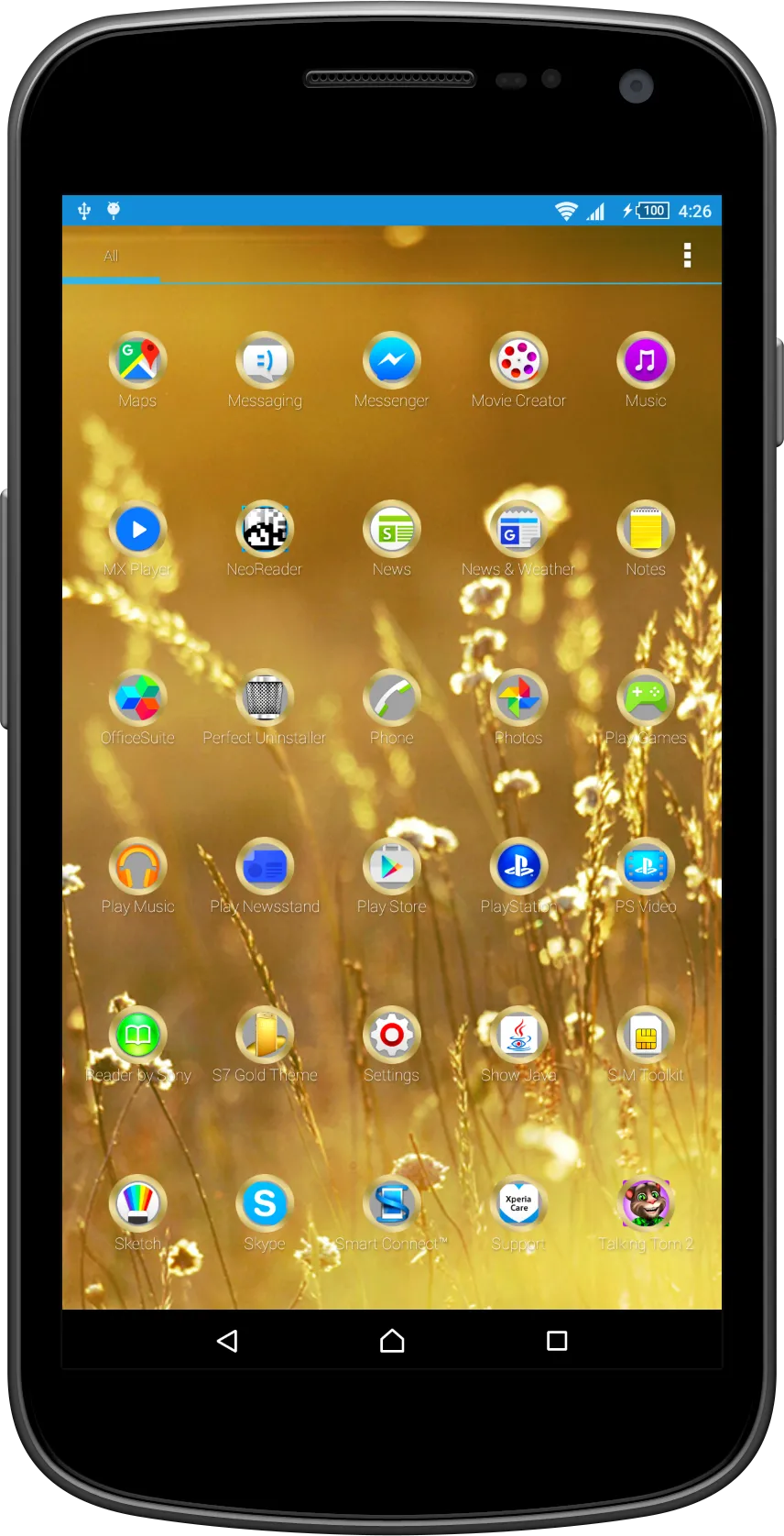 Theme for Galaxy S7 Gold | Indus Appstore | Screenshot