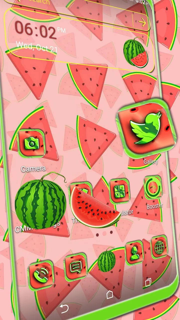 Watermelon Slices Theme | Indus Appstore | Screenshot