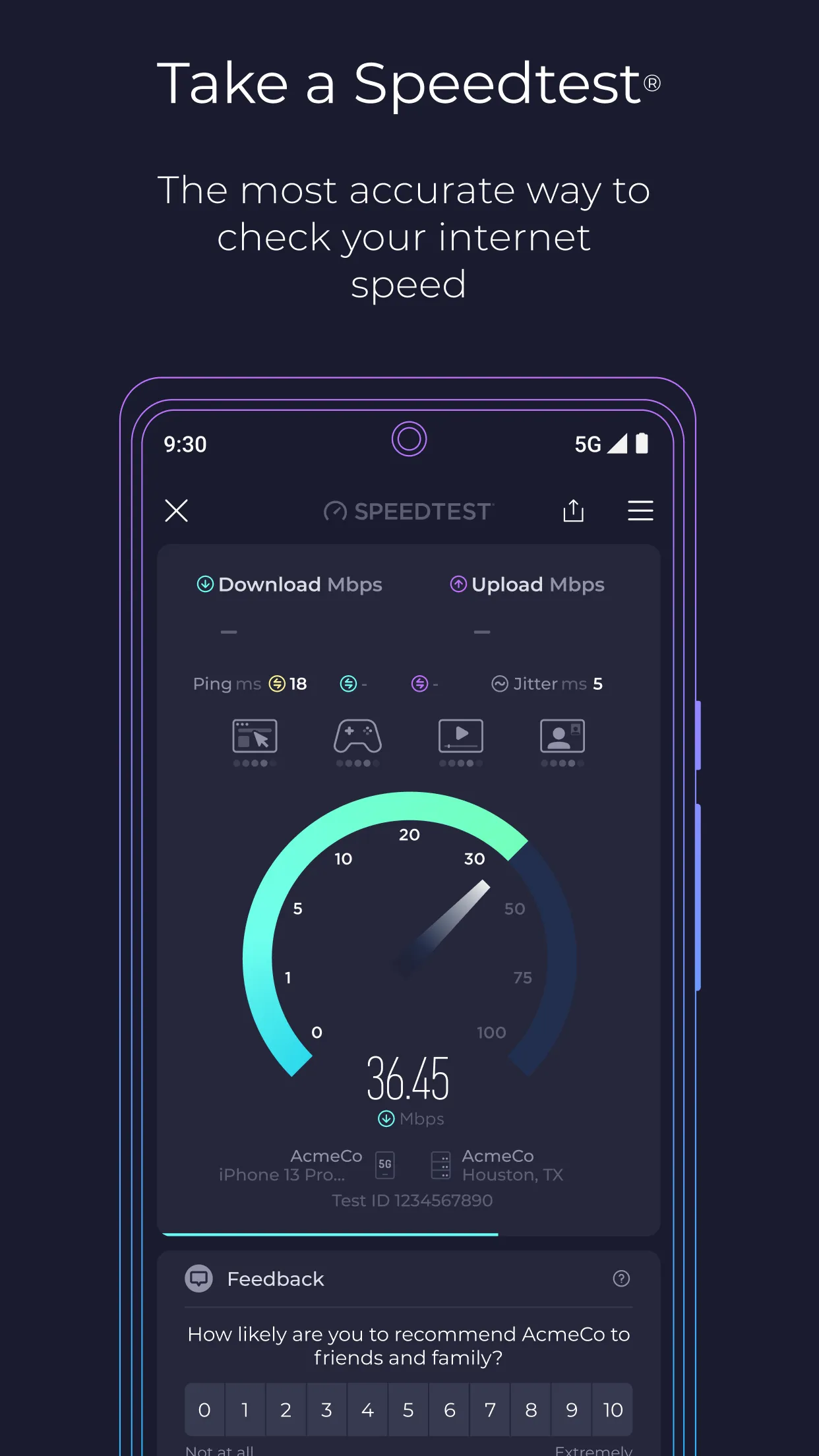 Speedtest by Ookla | Indus Appstore | Screenshot