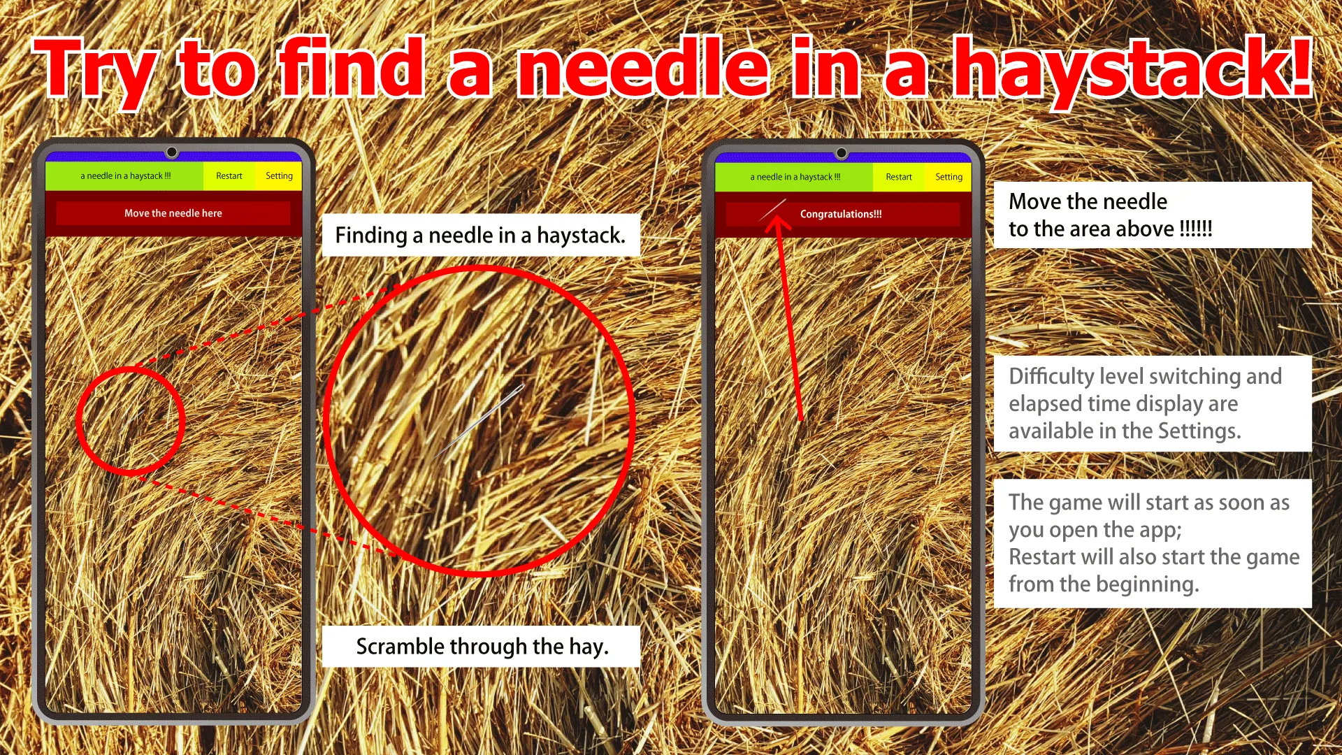 a needle in a haystack | Indus Appstore | Screenshot