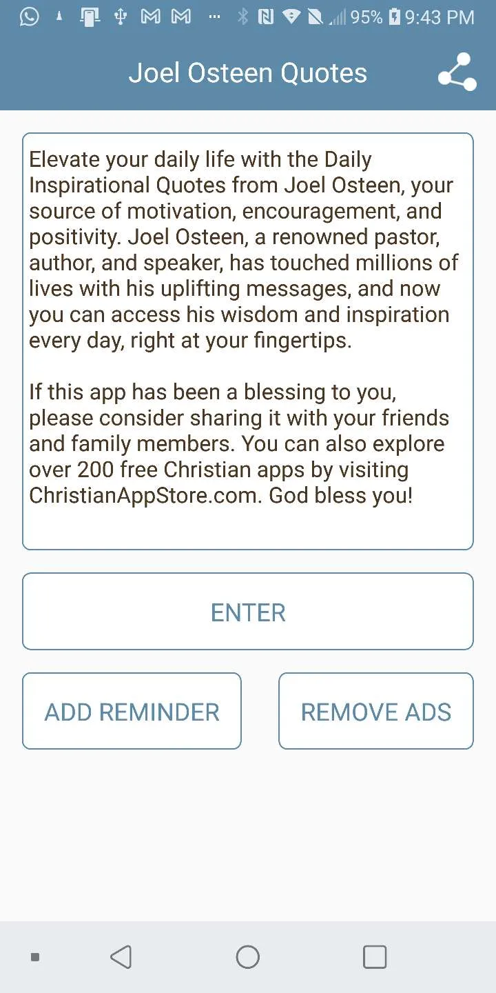 Joel Osteen Quote of the Day | Indus Appstore | Screenshot