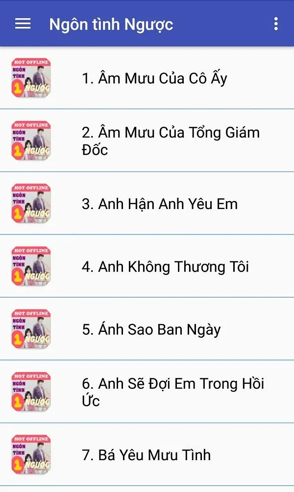 Truyen ngon tinh nguoc | Indus Appstore | Screenshot