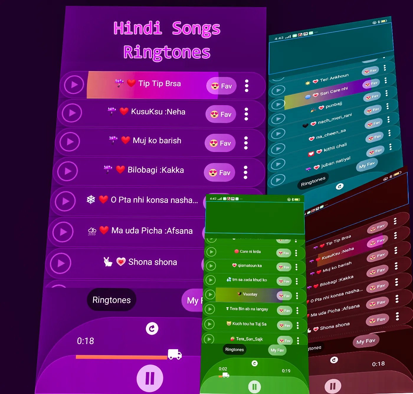 Hindi song ringtone player | Indus Appstore | Screenshot