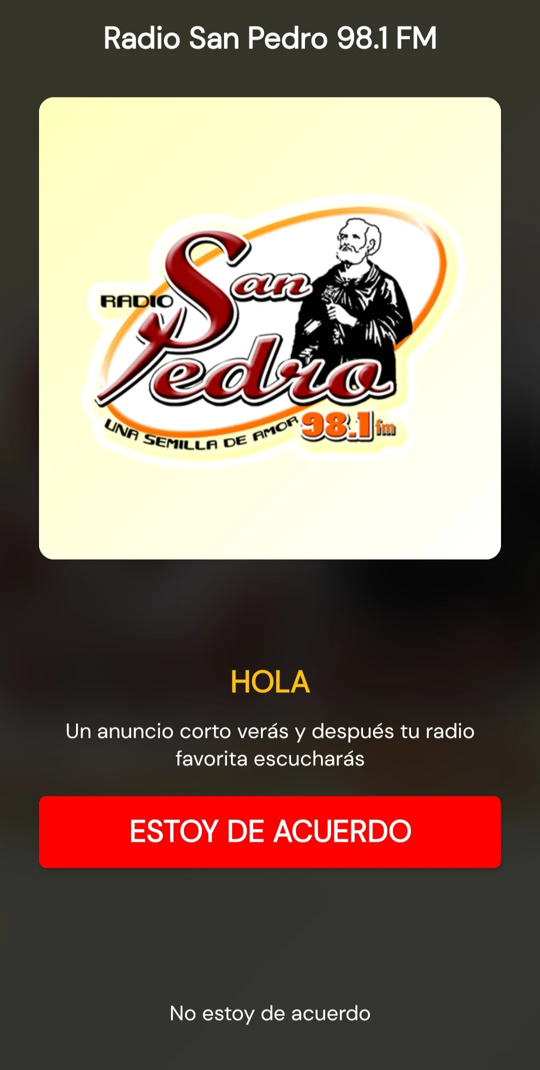 Radio San Pedro 98.1 FM | Indus Appstore | Screenshot