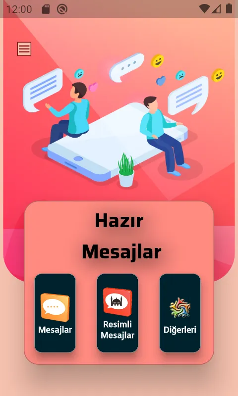 Hazır Metin ve Resimli Mesajla | Indus Appstore | Screenshot