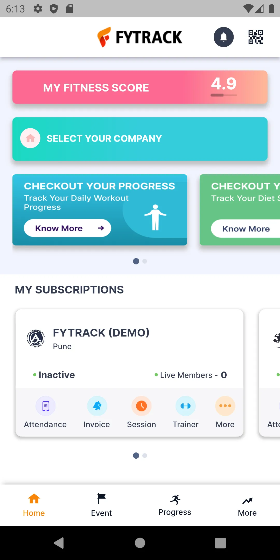 Fytrack | Indus Appstore | Screenshot