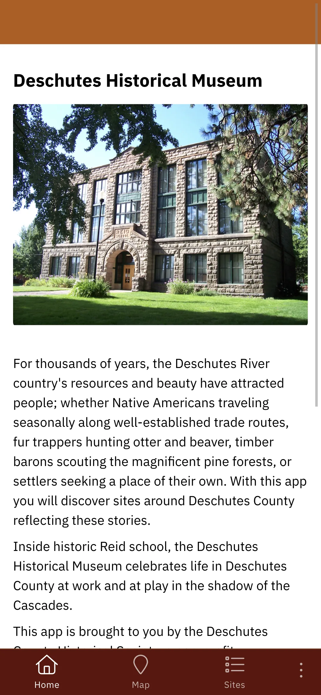 Historic Deschutes | Indus Appstore | Screenshot